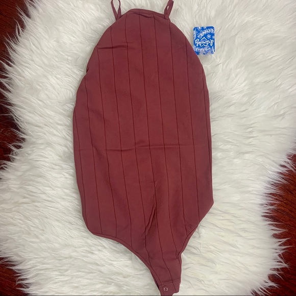 Free People Bridget Bodysuit - Wine - Picture 3 of 4